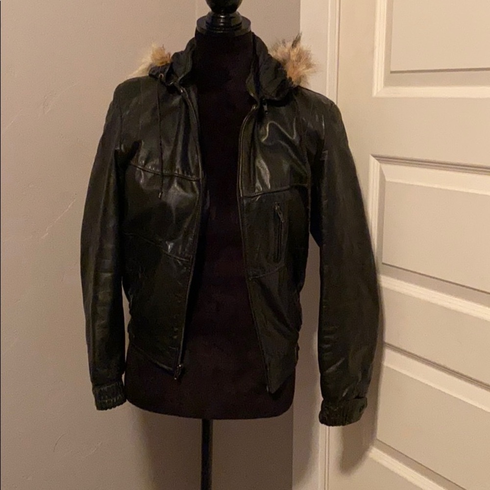 Oleg Cassini Genuine Leather Jacket